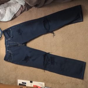 Levi's 511 slim dark wash ripped jeans, 32x32